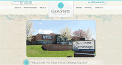 Desktop Screenshot of gemstatedermatology.com
